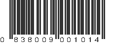 UPC 838009001014