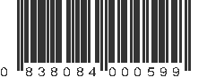 UPC 838084000599