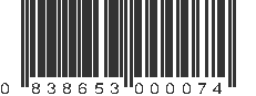 UPC 838653000074