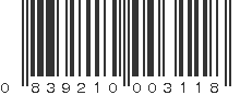 UPC 839210003118