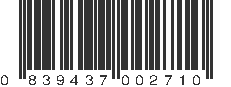 UPC 839437002710