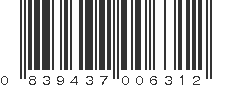 UPC 839437006312