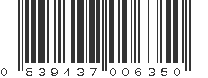 UPC 839437006350