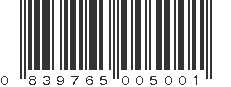 UPC 839765005001