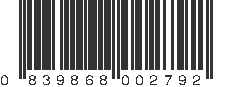 UPC 839868002792