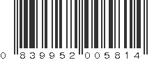 UPC 839952005814