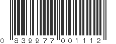 UPC 839977001112