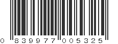 UPC 839977005325