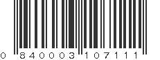 UPC 840003107111