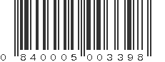 UPC 840005003398