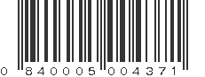 UPC 840005004371