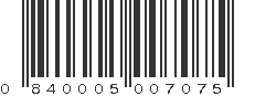 UPC 840005007075