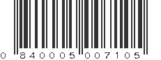 UPC 840005007105