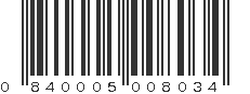 UPC 840005008034