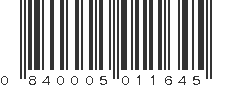 UPC 840005011645