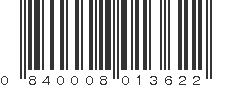 UPC 840008013622