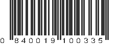 UPC 840019100335