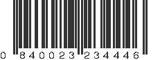 UPC 840023234446