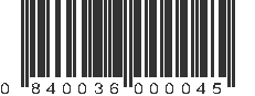 UPC 840036000045