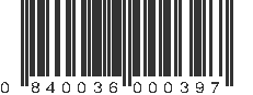 UPC 840036000397