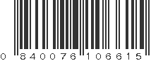 UPC 840076106615