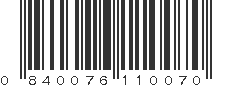 UPC 840076110070