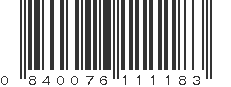 UPC 840076111183