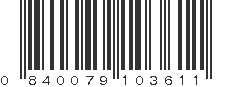 UPC 840079103611