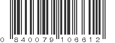 UPC 840079106612