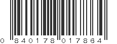 UPC 840178017864