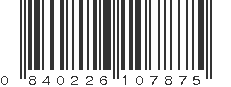 UPC 840226107875