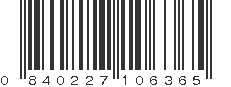 UPC 840227106365