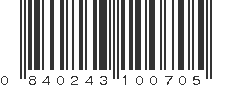 UPC 840243100705