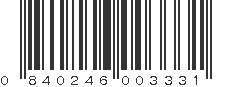 UPC 840246003331