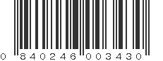 UPC 840246003430