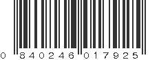 UPC 840246017925