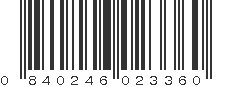 UPC 840246023360