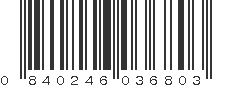 UPC 840246036803