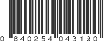 UPC 840254043190