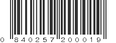 UPC 840257200019