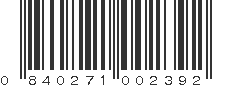 UPC 840271002392