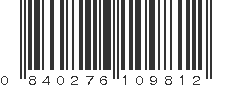 UPC 840276109812