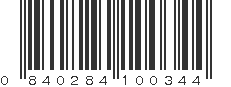 UPC 840284100344