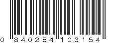 UPC 840284103154