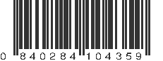 UPC 840284104359