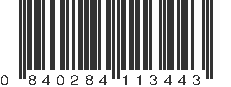 UPC 840284113443