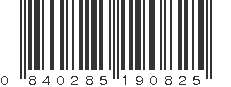 UPC 840285190825