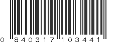 UPC 840317103441