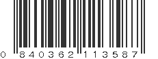 UPC 840362113587