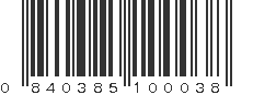 UPC 840385100038